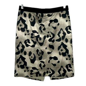 Ann Taylor Silk Blend Animal Print Skirt